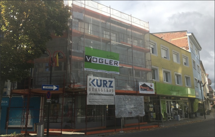 Fassadengestaltung Friseubetrieb