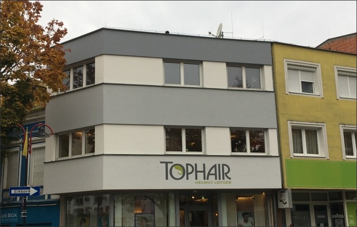 Fassadengestaltung Friseurbetrieb