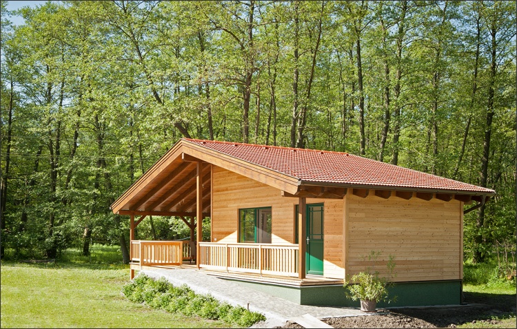 Zubau Ziegel massiv, Holz