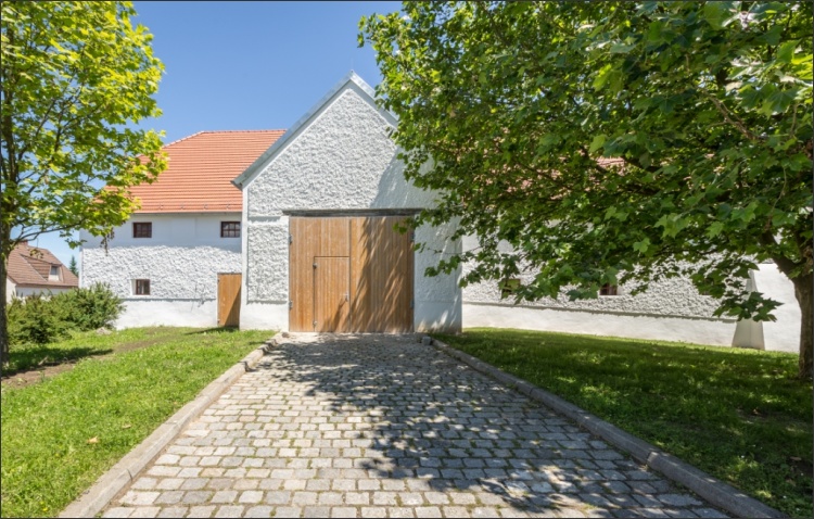 Sanierte historische Fassade